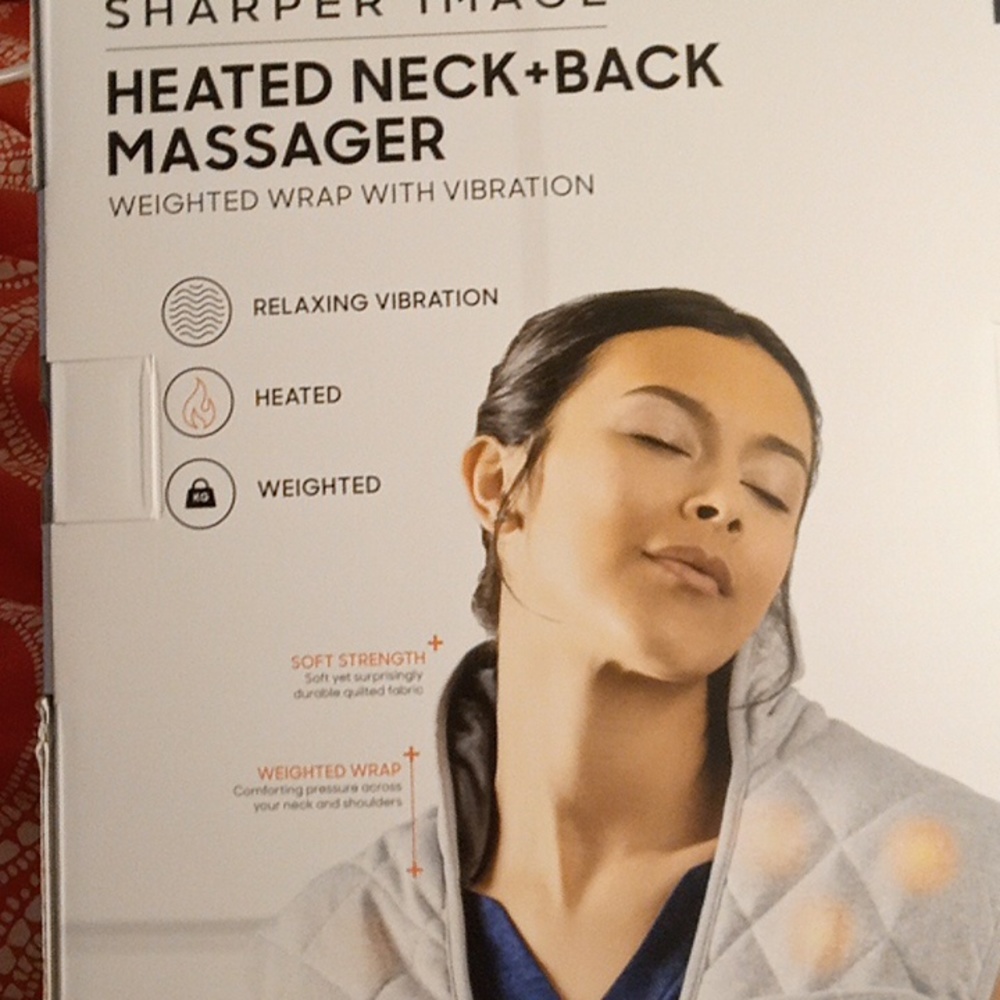 Sharper Image® Calming Hea Massaging Weighted Heating Pad,